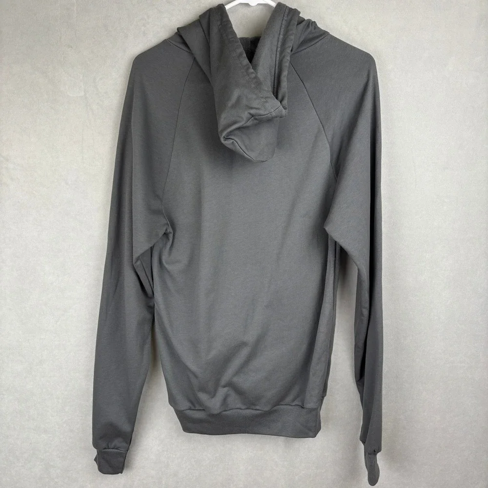 American Apparel California Fleece Zip Up Hoodie Charcoal Grey Norm Indie Mens S